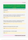 IMSA Workzone Safety Questions and  Correct Answers&sol; Latest Update &sol; Already  Graded