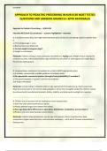 APPROACH TO PEDIATRIC PRESCRIBING IN NUR 6130 MOST TESTED QUESTIONS AND ANSWERS GRADED A&plus; WITH RATIONALES