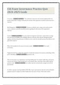 CIA Exam Governance Practice Quiz 2024-2025 Guide