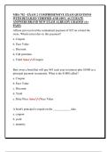 MBA 702 - EXAM 2 COMPREHENSIVE EXAM QUESTIONS  WITH DETAILED VERIFIED AND 100&percnt; ACCURATE  ANSWERS BRAND NEW EXAM ALREADY GRADED &lpar;A&plus;  PASS&rpar; 