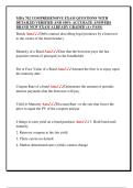 MBA 702 COMPREHENSIVE EXAM QUESTIONS WITH  DETAILED VERIFIED AND 100&percnt; ACCURATE ANSWERS  BRAND NEW EXAM ALREADY GRADED &lpar;A&plus; PASS&rpar; 