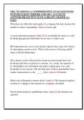 MBA 702 MODULE 6 COMPREHENSIVE EXAM QUESTIONS  WITH DETAILED VERIFIED AND 100&percnt; ACCURATE  ANSWERS BRAND NEW EXAM ALREADY GRADED &lpar;A&plus;  PASS&rpar; 