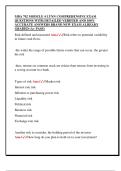 MBA 702 MODULE 4 LYNN COMPREHENSIVE EXAM  QUESTIONS WITH DETAILED VERIFIED AND 100&percnt;  ACCURATE ANSWERS BRAND NEW EXAM ALREADY  GRADED &lpar;A&plus; PASS&rpar; 