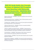 NUR 383 Study Guide&colon; Key Concepts for Exam &num;4 Updated 2025 Complete Exam Questions with Elaborated Correct Answers&vert;&vert;A&plus; GRADED&vert;&vert;100&percnt; GUARANTEED PASS&excl;&excl;&excl;<BRAND NEW VERSION>