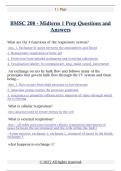 BMSC 208 - Midterm 1 Prep Questions and  Answers 