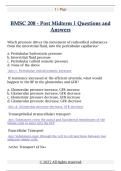 BMSC 208 - Post Midterm 1 Questions and  Answers