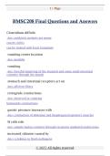 BMSC208 Final Questions and Answers