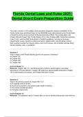 Florida Dental Laws and Rules 2025 &vert; Dental Board Exam Preparation Guide