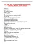 NHA CCMA EXAM 2022 STUDY GUIDE REVIEW QUESTIONS  & CERTIFIED ANSWERS&comma; UPDATE 2025&sol;2026&period; 