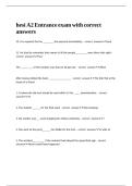 hesi A2 Entrance exam with correct answers&period;
