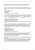 ENCE PRACTICE TEST QUESTIONS & ANSWERS