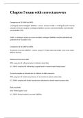 Chapter 5 exam with correct answers