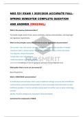 NSG 521 EXAM 1 2025&sol;2026 ACCURATE FALL SPRING SEMESTER COMPLETE QUESTION  AND ANSWER &lpar;ORIGINAL&rpar; 