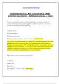 PREMATURE DELIVERY &ndash; NCO EXAM QUE SEM 3 - UNIT 5 -QUESTIONS AND ANSWERS &plus; RATIONALES 2025-26 A&plus; GRADE
