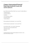Chapter 4 International Financial Reporting Standards I exam with correct answers