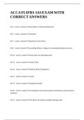 ACCA P2 IFRS IAS EXAM WITH CORRECT ANSWERS&period;