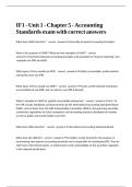 IF1 - Unit 1 - Chapter 5 - Accounting Standards exam with correct answers&period;