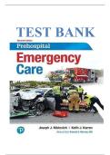 Test Bank for Prehospital Emergency Care 11th Edition by Mistovich & Karren&comma; All 46 Chapters Covered&comma; Verified Latest Edition