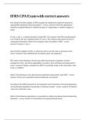 IFRS CPA Exam with correct answers&period;