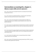 Intermediate accounting ifrs&comma; chapter 2&comma; theory exam with correct answers