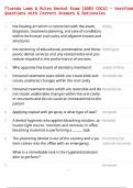 Florida Laws & Rules Dental Exam &lpar;ADEX CDCA&rpar; &ndash; Study Guide with Verified Questions & Correct Answers &lpar;2025 Update&rpar;