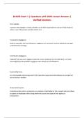 BL3335 Exam 1 &vert; Questions with 100&percnt; correct Answers &vert; Verified Solutions