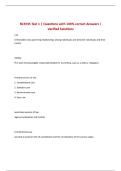 BL3335 Test 1 &vert; Questions with 100&percnt; correct Answers &vert; Verified Solutions