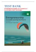 Test Bank For Entrepreneurship&colon; Successfully Launching New Ventures&comma; 6th Edition by Bruce R&period; Barringer&comma; R Duane Ireland&vert; 9781292255330&vert; All Chapters 1-15&vert; LATEST
