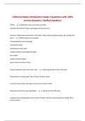 California Water Distribution Grade 3 Questions with 100&percnt; Correct Answers &vert; Verified Solutions