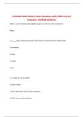 Colorado State Notary Exam Questions with 100&percnt; Correct Answers &vert; Verified Solutions
