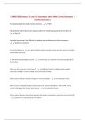 COMD 4500 lesson 11 and 12 Questions with 100&percnt; Correct Answers &vert; Verified Solutions