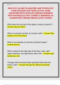 WGU D313 OA AND PA ANATOMY AND PHYSIOLOGY  EXAM 2025&sol;2026 TEST BANK ACTUAL EXAM  QUESTIONS WITH DETAILED VERIFIED ANSWERS  WITH RATIONALES &lpar;100&percnt; CORRECT ANSWERS&rpar; &sol;A&plus;  GUARANTEED &sol;&sol;BRAND NEW&excl;&excl;&vert;&vert;LATEST EXAM&excl;&excl;&vert;&vert; 