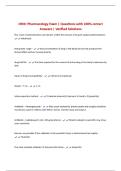 BUNDLE FOR CRNI EXAMS ALL  Questions with 100&percnt; Correct Answers &vert; Verified Solutions