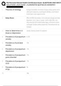 PSI Perinatal Mental Health Certification Exam QUESTIONS AND VERIFIEDSOLUTIONS &vert;2025 EXAM &vert; ELABORATED &DETAILED ANSWERS&excl;&excl;