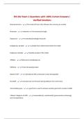 EM 202 Exam 1 Questions with 100&percnt; Correct Answers &vert; Verified Solutions