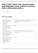 PSPO 1&comma; PSPO 2 EXAM fully solved & updated 2025-2026&lpar;latest version verified for accuracy&rpar; PSPO 1&comma; PSPO Mikhail&comma; PSPO&lowbar;2