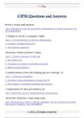 CIPM Questions and Answers CIPM Questions and Answers 