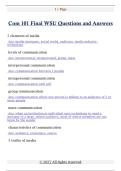 Com 101 Final WSU Questions and Answers 