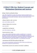 COMAT FBS&colon; Key Medical Concepts and  Mechanisms Questions and Answers 