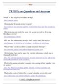 CRNI Exam Questions and Answers
