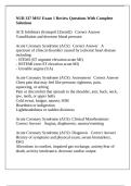 NUR 337 MSU Exam 1 Review Questions With Complete Solutions