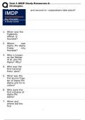 Test 3 IMDP Study Resources & Strategies