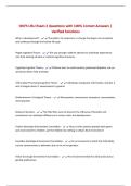 HDFS USU Exam 2 Questions with 100&percnt; Correct Answers &vert; Verified Solutions
