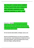 NU 578 UNIT 4 EXAM WITH CORRECT ACTUAL QUESTIONS AND CORRECTLY WELL DEFINED ANSWERS LATEST ALREADY GRADED A&plus; 2025 &ndash; 2026