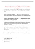 Health IT Test 2 &ndash; Questions with 100&percnt; Correct Answers &vert; Verified Solutions