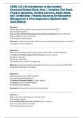 Comprehensive FEMA ICS 100 Certification Study Pack &vert; Full Practice Exam Questions&comma; Answer Key&comma; Test Bank with Rationales&comma; and Training Guide for Emergency Response&comma; Disaster Preparedness&comma; and Incident Command System Basics &lpar;Latest 2025&ndash;2026 Academic Year