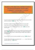 MARYLAND DRIVING IMPROVEMENT EXAM QUESTIONS WITH 100&percnt; CORRECT ANSWERS &vert; LATEST VERSION 2025&sol;2026&period;