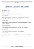 DSE Exam 1 Questions and Answers 