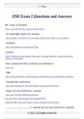 DSE Exam 2 Questions and Answers 