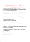 BUNDLE FOR HSC4624 EXAMS ALL  Questions with 100&percnt; Correct Answers &vert; Verified Solutions
